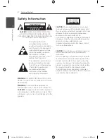 Preview for 2 page of LG CM9540 Owner'S Manual