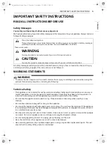 Preview for 3 page of LG Cord Zero A90 Series Owner'S Manual