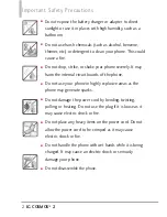 Предварительный просмотр 4 страницы LG Cosmos 2 User Manual