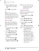 Предварительный просмотр 72 страницы LG Cosmos 3 User Manual