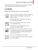 Preview for 3 page of LG Cosmos User Manual