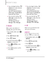 Preview for 50 page of LG Cosmos User Manual