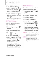 Preview for 102 page of LG Cosmos User Manual