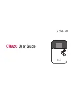 Preview for 3 page of LG CR820 User Manual