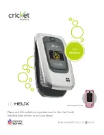 LG CRICKET Helix User Manual preview