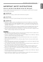 Preview for 3 page of LG CS09AQ Owner'S Manual