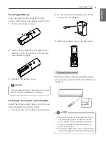 Предварительный просмотр 9 страницы LG CS12AWK Owner'S Manual