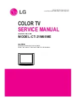 LG CT-21M65ME Service Manual preview