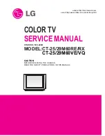 LG CT-25M60RE Service Manual предпросмотр