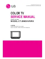 Preview for 1 page of LG CT-29M30R Service Manual