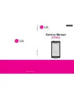 LG CT815 Service Manual preview