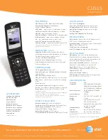 Preview for 2 page of LG CU515 -  Cell Phone 55 MB Specification Sheet