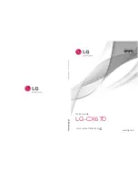 Preview for 1 page of LG CX670 User Manual