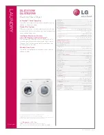 Предварительный просмотр 2 страницы LG D1320W - 27in Gas Dryer Specifications