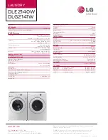 Preview for 2 page of LG D2141W Specification