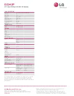 Preview for 2 page of LG D2342P Specifications