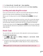 Preview for 27 page of LG D315k User Manual