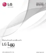 Preview for 1 page of LG D373 User Manual