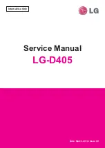 Preview for 1 page of LG D405 Service Manual