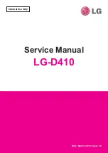 Preview for 1 page of LG D410 Service Manual