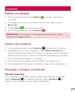 Preview for 42 page of LG D500 (Spanish) Guías Del Usuario Manual