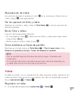 Preview for 70 page of LG D500 (Spanish) Guías Del Usuario Manual