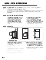 Предварительный просмотр 10 страницы LG D5966W - 27in Gas Dryer User'S Manual & Installation Instructions