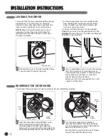 Предварительный просмотр 12 страницы LG D5966W - 27in Gas Dryer User'S Manual & Installation Instructions