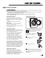 Предварительный просмотр 29 страницы LG D5966W - 27in Gas Dryer User'S Manual & Installation Instructions