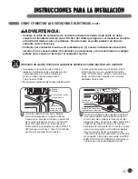 Предварительный просмотр 55 страницы LG D5966W - 27in Gas Dryer User'S Manual & Installation Instructions