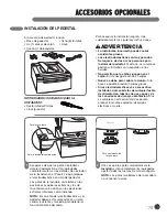 Предварительный просмотр 73 страницы LG D5966W - 27in Gas Dryer User'S Manual & Installation Instructions