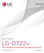 LG D722V User Manual preview