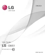 Preview for 1 page of LG D851 User Manual