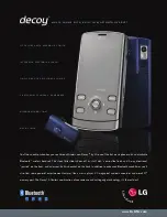 Preview for 1 page of LG Decoy Brochure