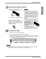 Предварительный просмотр 21 страницы LG DELUXE HIGH WALL MINI SPLIT Owner'S Manual