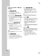 Preview for 20 page of LG DGK585XB Owner'S Manual