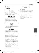 Предварительный просмотр 47 страницы LG DH7530T Owner'S Manual