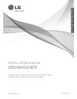 Preview for 1 page of LG Dishwasher Installation Manual