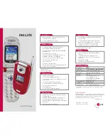 Preview for 2 page of LG Disney mobile DM-L200 Specification Sheet