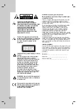 Предварительный просмотр 2 страницы LG DK-578 Owner'S Manual