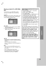 Предварительный просмотр 19 страницы LG DK-578 Owner'S Manual