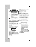 Предварительный просмотр 2 страницы LG DK764 Owner'S Manual