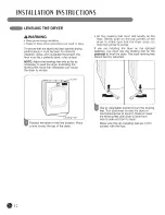 Предварительный просмотр 12 страницы LG DL02602S User'S Manual & Installation Instructions