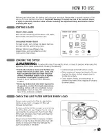 Предварительный просмотр 27 страницы LG DL02602S User'S Manual & Installation Instructions