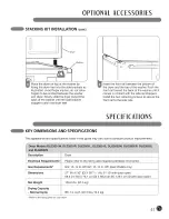 Предварительный просмотр 41 страницы LG DL02602S User'S Manual & Installation Instructions