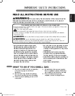 Предварительный просмотр 3 страницы LG DLE2140 Series Owner'S Manual