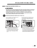 Предварительный просмотр 21 страницы LG DLE2301R User'S Manual & Installation Instructions