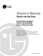 Preview for 2 page of LG DLE3777 Owner'S Manual