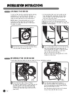 Предварительный просмотр 12 страницы LG DLE5955S User'S Manual & Installation Instructions