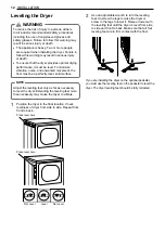 Предварительный просмотр 12 страницы LG DLE7300VE Owner'S Manual